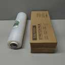 Stretch Wrap Film Roll 80 Gauge 15 Inch x 1000 ft, Industrial Clear Strength Wrap with Plastic Handle for Packing, Shipping, Moving & Pallet Bundling, Transparent