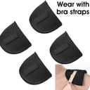 Ptwola 3 Pairs Shoulder Pads for Women Clothes Soft Sponge Anti-Slip Detachable Shoulder Pad Reusable No-Sewing Required High Low Shoulders Enhancer for Men Blazer Suit Coat Shirt Sewing Accessories (1.5cm thick)