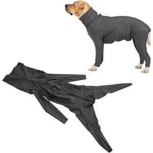 Dog Onesie Surgery Recovery Suit, Shedding Bodysuit for Dogs Full Coverage Jumpsuit Elastic Prevent Shedding Dog Bodysuit for Post Operative Pets Bodysuit Sport Shirt Reduce Anxiety (XXL)