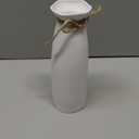 White Ceramic Vase-Flower Vase Dried Flower Vase for Modern Home Decor, Fit for Foyer Living Room Fireplace Bedroom Kitchen, Decent Gift, 8.27" H