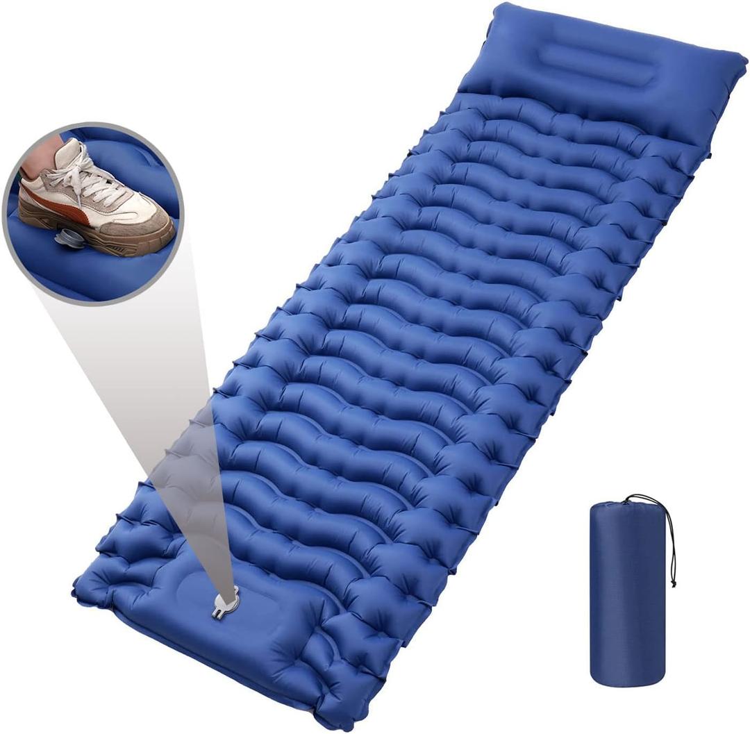 Lartoka Inflatable Tents for Camping, Thick Durable Insulated Camping Sleeping Pads, Waterproof, Ultralight & Compact Sleeping Pad for Camping, Backpacking, Hiking, Traveling