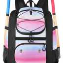 MATEIN Softball Bag, Lightweight Baseball Backpack with Shoe Compartment, Baseball Bag with Fence Hook for TBall Bat & Equipment, Softball Gifts Catchers Backpack for Women Fit Batting Glove, Helmet