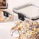 ORUWVWURO Food Storage Containers 4pack Plastic BPA Free shatterproof Freezeable Dishwasher Washable Environmentally Friendly and Recyclable Sealed Storage Containers Food Storage