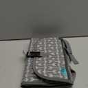 Kopi Baby Portable Diaper Changing Pad-Baby Diaper Changer Travel Bag with Wipes Pocket, Smart Design Portable Changing Mat, Infant Travel Station Kit,Gift for Newborn Girl & Boy-Grey Arrows, Premium