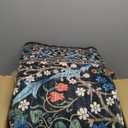 GarveeHome Washable Rug for Living Room, 8x10 Large Area Rug for Dining Room Under Table, Bedroom, Floral Soft Low Pile Non Slip Stain Resistant Carpet for Nursery, Playroom, Office, Dark Black