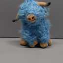 YUKOUQIAN Highland Cow Stuffed Animal Cute Highland Cow Plush Doll Toy 10 inch for Girls Boys Christmas(Highland Cow Blue)