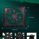 SCITOO Electric Radiator Fans Assembly Replacement for 2011-2020 for Dodge for Durango 2011-2021 for Jeep for Grand Cherokee 2022 for Jeep for Grand Cherokee WK 3.6L Replace 622660