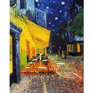 VeGuude Diamond Painting Kits for Adults, Van Gogh Cafe Terrace at Night Diamond Art DIY Round 5D Paint with Diamonds Pictures Gem Full Drill Diamond Dots for Home Wall Decor Gifts 12x16in