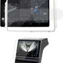 For New Tesla Model Y Juniper 2025 2026 & Model 3 Highland 2024-2026 Screen Protector [No Glare & Anti-Fingerprint] Tempered Glass with Auto-Align Touchscreen Accessories Front & Rear (Matte)