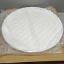 Ekena Millwork 24"W x 12"H x 1 1/8"P, Half Round Gable Vent Louver, Non-Functional