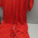 shengfan Formal Jumpsuits for Women Dressy Evening Sexy Deep V Neck Plus Size Long Wide Leg Pants Rompers Clubwear (Small, 049red)