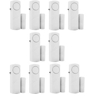 HIIXHC Personal Security Window & Door Alarm Bell | Wireless Sensor Door Window Burglar Alarm | Pack of 10