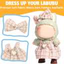 4 x AICase for 17cm Doll Clothes/Outfit,2 Piece Set Premium Luxury Chic Dress Clothing,Girls Stylish Adorable Dolls Clothes Accessories (No Doll)_01
