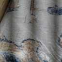 Area Rugs 10'x14' Washable Non-Slip, Floral Vintage Distress Print Pattern Medallion Carpet for Living Room Bedroom Dining Room, Beige Navy Blue Orange Colorful