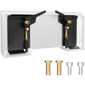 AUTOSAVER88 Universal Skid Steer Quick Tach Conversion Adapter Weld On QTK Bobtach Box Plate Weld On Quick Attachment Plate for Bucket Tractor