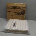 Bamboo Storage Bin - Multipurpose, Stackable Open Front Storage Bin with Bamboo Serving Tray Lid for Kitchen & Pantry - Stylish Lattice Design