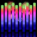 Taotuo Glow Stick Bulk 108PCS Led Foam Glow Sticks,Glow in The Dark Party Supplies with 3 Flashing Modes,Light up Foam Sticks for Wedding,Halloween, Christmas, Concerts, Birthday, Small