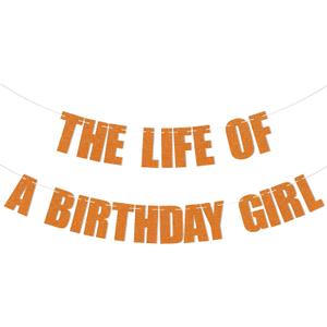 3 x The Life of a Birthday Girl Banner - Showgirl Birthday Decorations, Showgirl Themed Bday Party Decorations