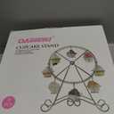 ASkinds Ferris Wheel Cupcake Stand Dessert Serving Tray, Cupcake Stand for Carnival and Circus Theme Party Wedding Party Furnishing Accessories (Black)