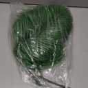 CLONG 12pcs Artificial Palm Leaves Tropical Plants Faux Fake Palm Fronds Plant (Green)