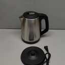 Stariver 2.5L Large Electric Kettle, BPA Free Stainless Steel Water Heater, Fast Boil Electric Tea Kettle, Water Boiler with Auto Shut-Off & Boil-Dry Protection for Family (10-12 Cups) (Black Silver)