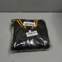 Mowbeat Kids Baseball Jacket Girls Bomber Jackets Boys Varsity Coats Top for Girl Sports Track Outerwear (Black Yellow, 6Years)
