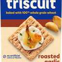 Triscuit Roasted Garlic, Cracked pepper, Rosemary, Original, Whole Grain Wheat Crackers, Lunch Snacks, Snack Crackers, 8.5 oz, BB 08 Apr 2026, 4 Packs