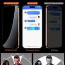 DIMONCOAT 4-PACK Privacy Screen Protector Compatible with iPhone 16 [Auto Alignment Kit] [10X Military Protection] iPhone 16 6.1 inch Tempered Glass Film [Case Friendly] (Black)