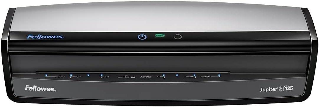 Fellowes Jupiter 2 125 Laminator with 10 Pouches, 12.5 Inch (5734101), Black & Grey