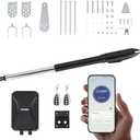 CO-Z Automatic Gate Opener Kit, App Compatible Smart Single Swing Gate Opener for Doors up to 660lb 5.9ft with Remote Controls Release Keys, Electric Gate Opening System for Driveway Home