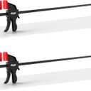 36" Bar Clamps for Woodworking 2-Pack, One-Handed Clamp/Spreader, Light-Duty Quick-Change F Clamp with 170 LBS Load Limit, Ideal for Woodworking/Carpentry/Home Improvement/DIY