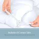 ROYALE LINENS Comforter - Full Size Duvet Insert - All Season Soft Quilted Comforters with 8 Corner Tabs - Down Alternative Bedding Comforter - Box Stitched Duvet Insert (White, Full 82"x86")