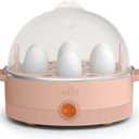 bella Electric Egg Cooker, 7 Eggs Capacity Tray, Single Stack, for Poached, Scrambled, Hard, Medium & Soft Boiled Eggs, Omelets and Steamed Dumplings, Auto Shutoff, 360 Watt, Blossom