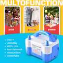 Electric Air Balloon Pump, Portable Dual Nozzle Electric Balloon Inflator/Blower for Party Decoration,Used to Quickly Fill Balloons - 110V 600W [Blue]