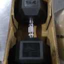 CAP Barbell 75 LB Rubber Coated Hex Dumbbell Hand Weight - Single | Chrome Handle