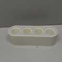 Popsicle Mold Set 4 Pieces Homemade Silicone Popsicle Maker Easy Release Ice Cream Molds Reusable DIY Pop Molds (White, IcyClassic Pops)