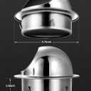 4 Inchapproximately 10.2 cmQuality 304 Stainless Steel Wall Air Vent Hood with Louver & Mesh - Ideal for HVAC, Dryers & Industrial Use