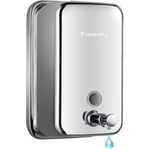Stainless Steel Soap Dispenser for Home 16.9oz Wall Mount, Anti-Leak Pump, Brushed Nickel Finish, Space-Saving Design for Kitchen & Bathroom