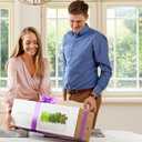 Click & Grow Indoor Herb Garden Kit with Grow Light | Easier Than Hydroponics Growing System | Smart Garden for Home Kitchen Windowsill | Vegetable & Herb Garden Starter Kit with 9 Plant pods, White