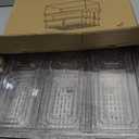 10 Pack Refrigerator Pantry Organizer Bins, Stackable Fridge Organizer Bins with Lids, Clear Plastic Food Storage Bins for Kitchen, Countertops, Cabinets, Fridge, Drinks, Fruits, Vegetable, Cereals