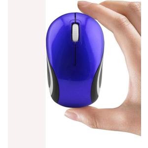Wireless Mouse Mini Small Silent Cute Pocket Portable Compact Travel USB Tiny Optical Mice 3 Buttons 1000 DPI Cordless Mouse for PC Laptop Computer MacBook Kids Girl Boy Women Small Hands Gift(Blue)
