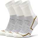 Socks Daze 3 Pack Quarter Thin Merino Wool Blend Running Socks Mens Womens Low Cut Light Cushion Ankle Walking Wool Socks (Small-Medium, 3 Pairs White)