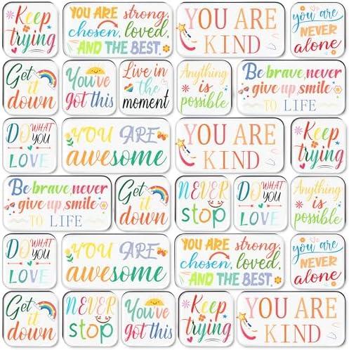 36PCS Inspirational Magnets Locker Accessories - Back to School Christmas Cute Magnetic Decorative Magnet Decorations, Classroom Office Fridge Decor Gifts for Girls Boys, Set Of 2