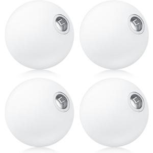 Retisee 4 Pcs Glass Globe Replacement for G9 Bulb Lighting Replacement Glass Lampshade 4 Inch Light Bulb Cover Light Fixtures, 0.8 Inch Fitter (Milky White)