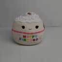 Squishmallows Original 14-Inch Lyla Vanilla Birthday Cake with Rainbow Sprinkles Embroidery - Official Jazwares Large Plush