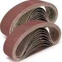 20 Pack 1.2" x 13" Replacement Knife Sharpener Sanding Belt 120/240/400/800/1000 Grit Aluminum Oxide Sander Belt