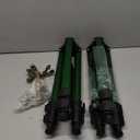 Biswing Impact Sprinkler Head on Tripod Base, Heavy Duty Lawn Sprinklers, 360 Degree Large Area Irrigation, Metal Sprinkler Nozzle & Solid Alloy Metal Extension Legs Flip Locks, Pack of 2 