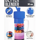 HY-Impact Better Blender 16 Oz Cordless USB Rechargeable Turbo Power