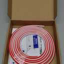 0.25" x 0.25" Slim Quarter Round Molding,10FT Self Adhesive Flexible Trim for Small Gaps, Countertop Wall Seam, Window Sill, Desk & Cabinet Edge, Peel and Stick Finishing Strip (White)