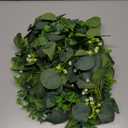 MAKHOT 5.9FT Eucalyptus Garland, Artificial Greenery Garland Flower, Green SpringGarland Wreath Vines Decorations, Fake Silver Dollar Eucalyptus Leaves Vines for Table Home Wedding Mantle Party Decor